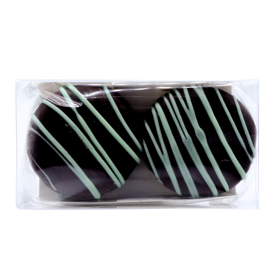 Delta 9 THC Chocolate Covered Sandwich Cookies 2-ct / Chocolate Mint *ATX Only